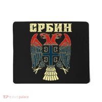 Serbia Srbija Serbian Serbian Eagle Flag Cccc Cyrillic Mousepad thumb 0