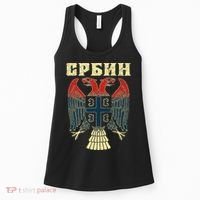 Serbia Srbija Serbian Serbian Eagle Flag Cccc Cyrillic Women's Tank Top thumb 0