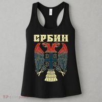 Serbia Srbija Serbian Serbian Eagle Flag Cccc Cyrillic Women's Tank Top thumb 3