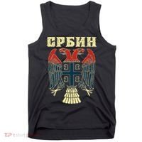 Serbia Srbija Serbian Serbian Eagle Flag Cccc Cyrillic Tank Top thumb 0
