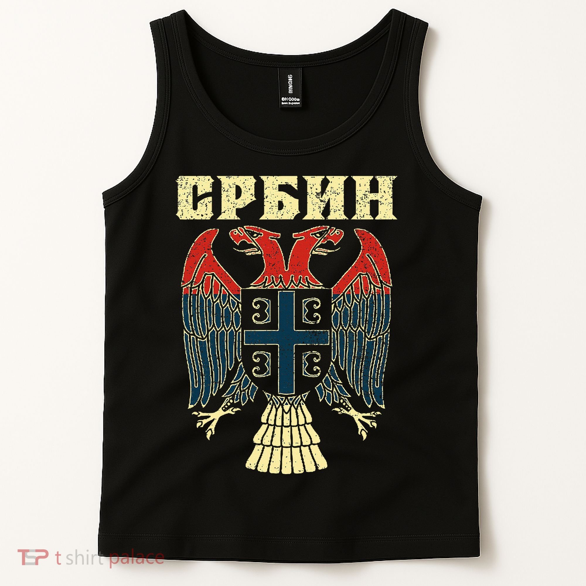 Serbia Srbija Serbian Serbian Eagle Flag Cccc Cyrillic Tank Top