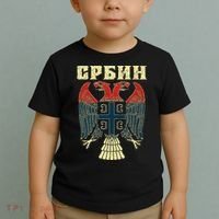 Serbia Srbija Serbian Serbian Eagle Flag Cccc Cyrillic Toddler T-Shirt thumb 2