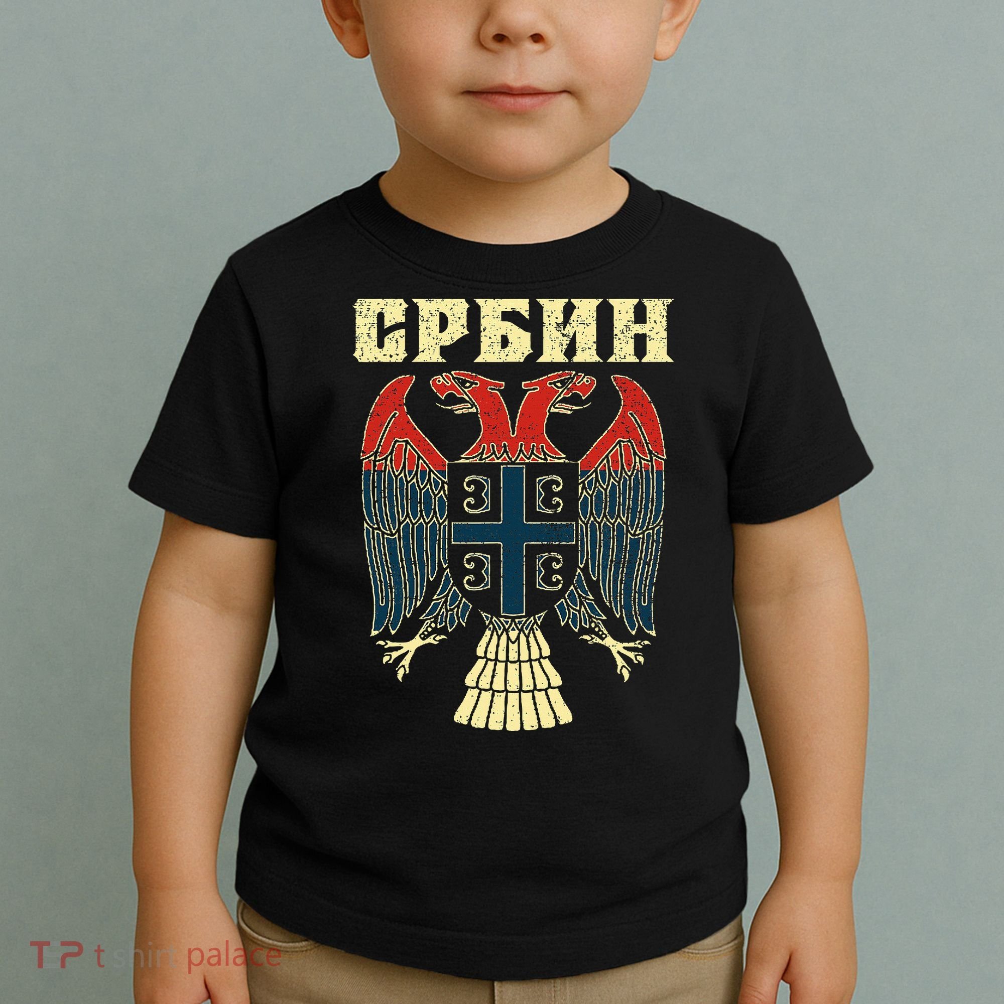 Serbia Srbija Serbian Serbian Eagle Flag Cccc Cyrillic Toddler T-Shirt