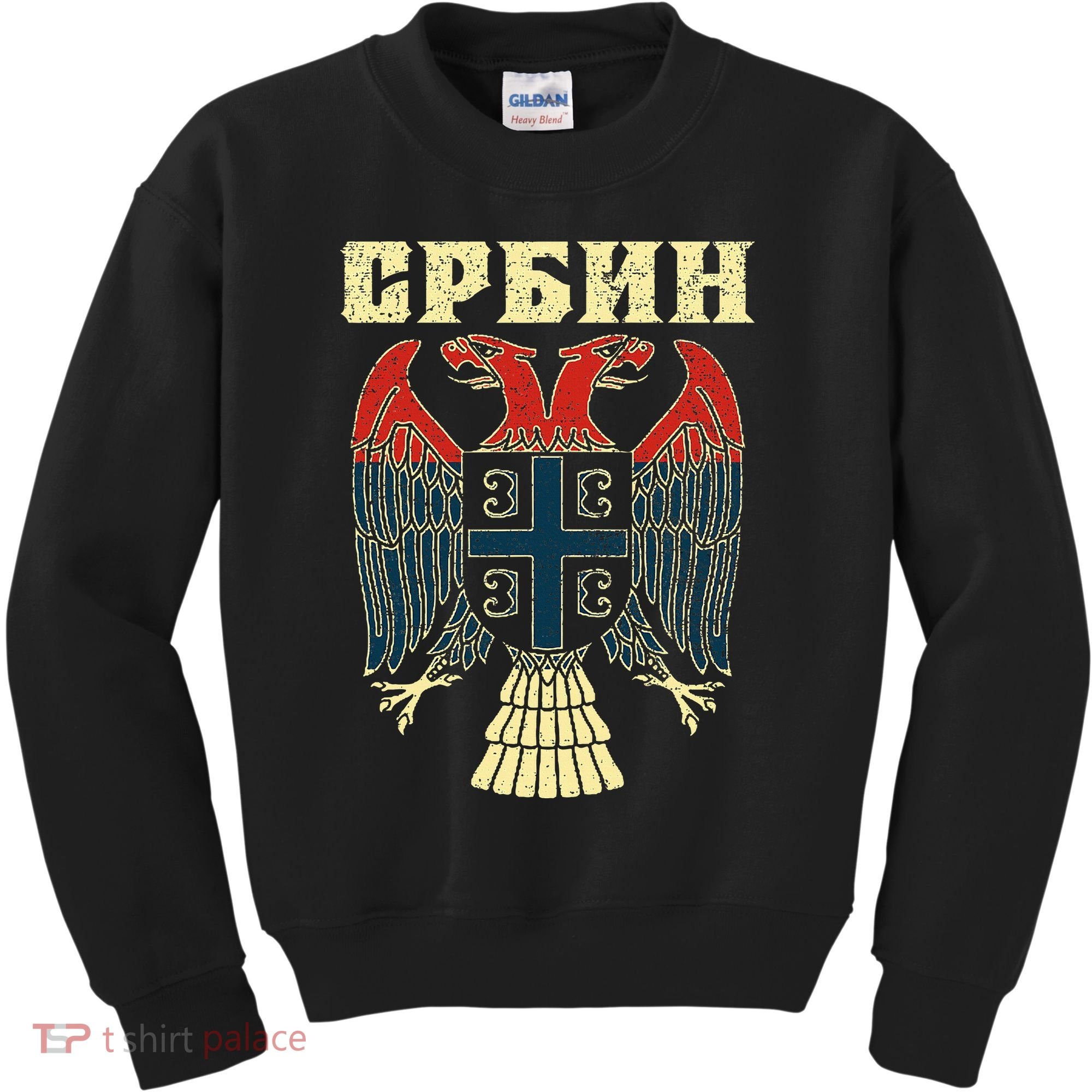 Serbia Srbija Serbian Serbian Eagle Flag Cccc Cyrillic Kids Sweatshirt