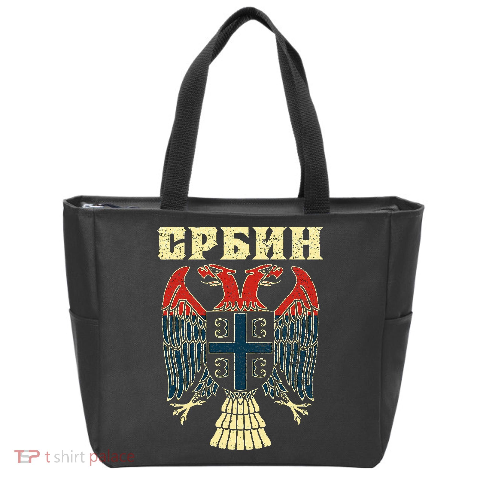 Serbia Srbija Serbian Serbian Eagle Flag Cccc Cyrillic Tote Bag