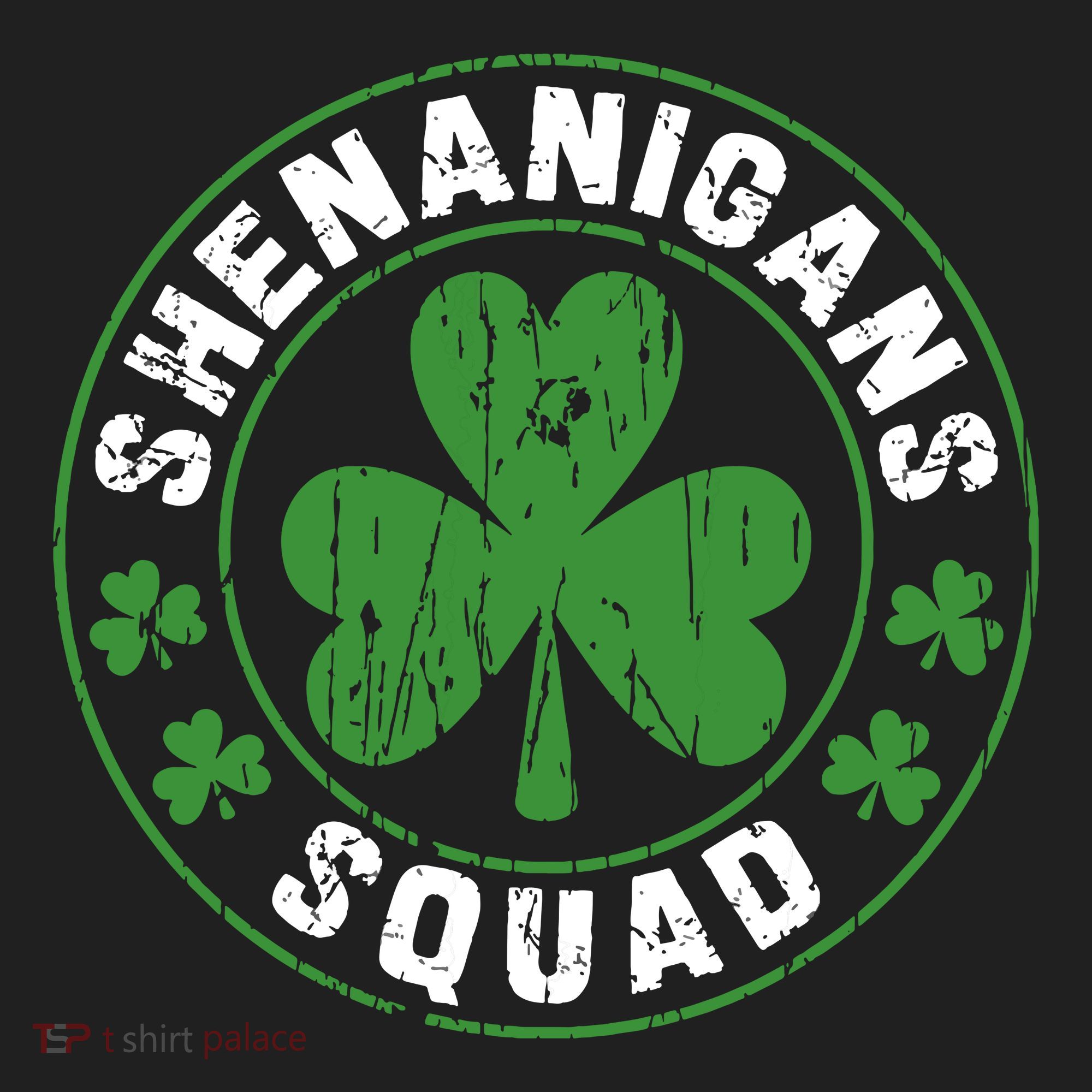 Shenanigans Squad Shamrocks Irish Funny St Patricks Day Women's Sweatshirt