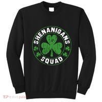 Shenanigans Squad Shamrocks Irish Funny St Patricks Day Sweatshirt thumb 0