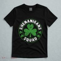 Shenanigans Squad Shamrocks Irish Funny St Patricks Day T-Shirt thumb 5
