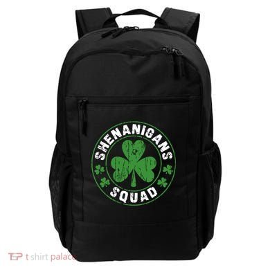 Shenanigans Squad Shamrocks Irish Funny St Patricks Day Backpack