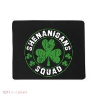 Shenanigans Squad Shamrocks Irish Funny St Patricks Day Mousepad thumb 0