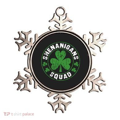 Shenanigans Squad Shamrocks Irish Funny St Patricks Day Ornament
