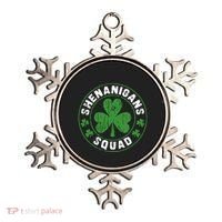 Shenanigans Squad Shamrocks Irish Funny St Patricks Day Ornament thumb 0