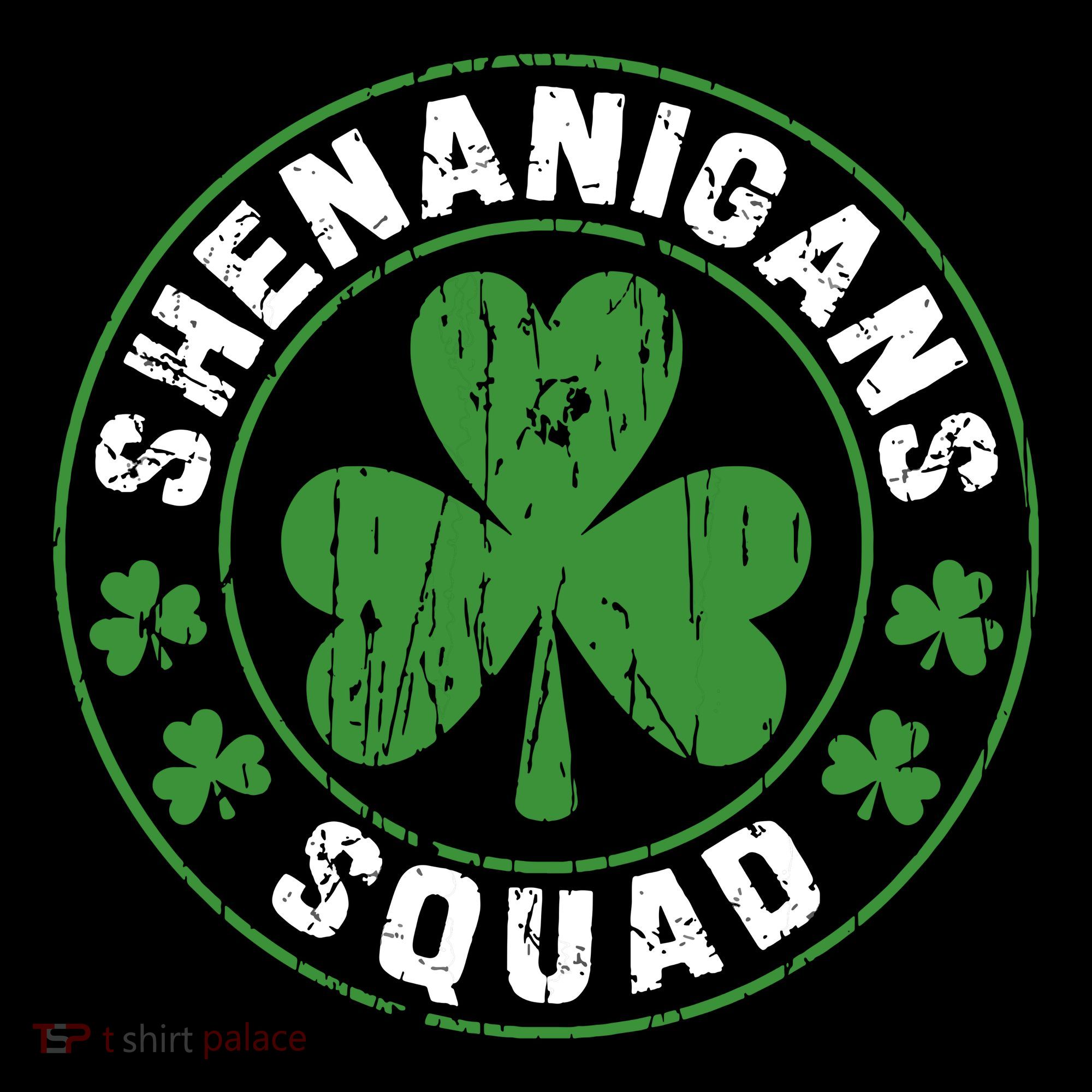 Shenanigans Squad Shamrocks Irish Funny St Patricks Day Ornament