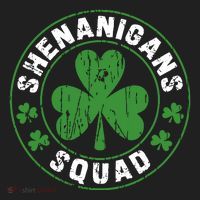 Shenanigans Squad Shamrocks Irish Funny St Patricks Day Golf Towel thumb 3
