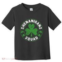 Shenanigans Squad Shamrocks Irish Funny St Patricks Day Toddler T-Shirt thumb 0