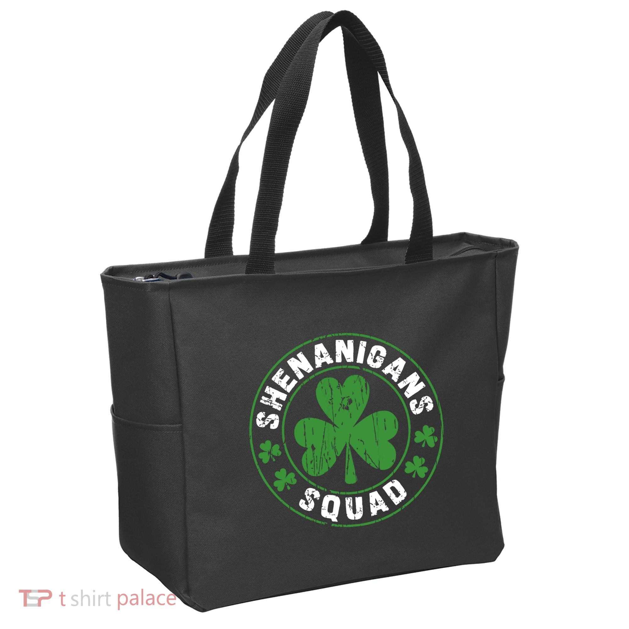 Shenanigans Squad Shamrocks Irish Funny St Patricks Day Tote Bag