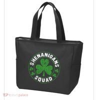 Shenanigans Squad Shamrocks Irish Funny St Patricks Day Tote Bag thumb 3
