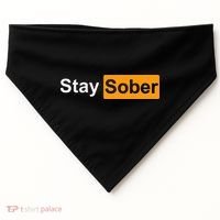 Stay Sober USA-Made Doggie Bandana thumb 0