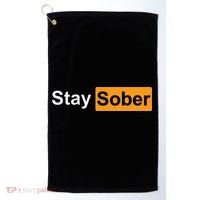 Stay Sober Golf Towel thumb 0