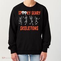 Spooky Scary Skeletons Dance Halloween Day Women's Sweatshirt thumb 0