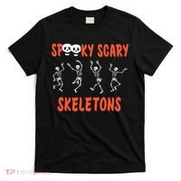 Spooky Scary Skeletons Dance Halloween Day T-Shirt thumb 0
