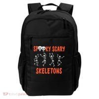 Spooky Scary Skeletons Dance Halloween Day Backpack thumb 0