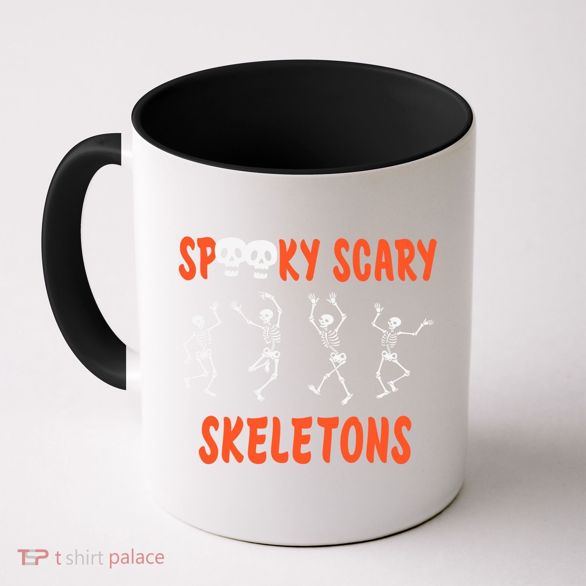 Spooky Scary Skeletons Dance Halloween Day Coffee Mug