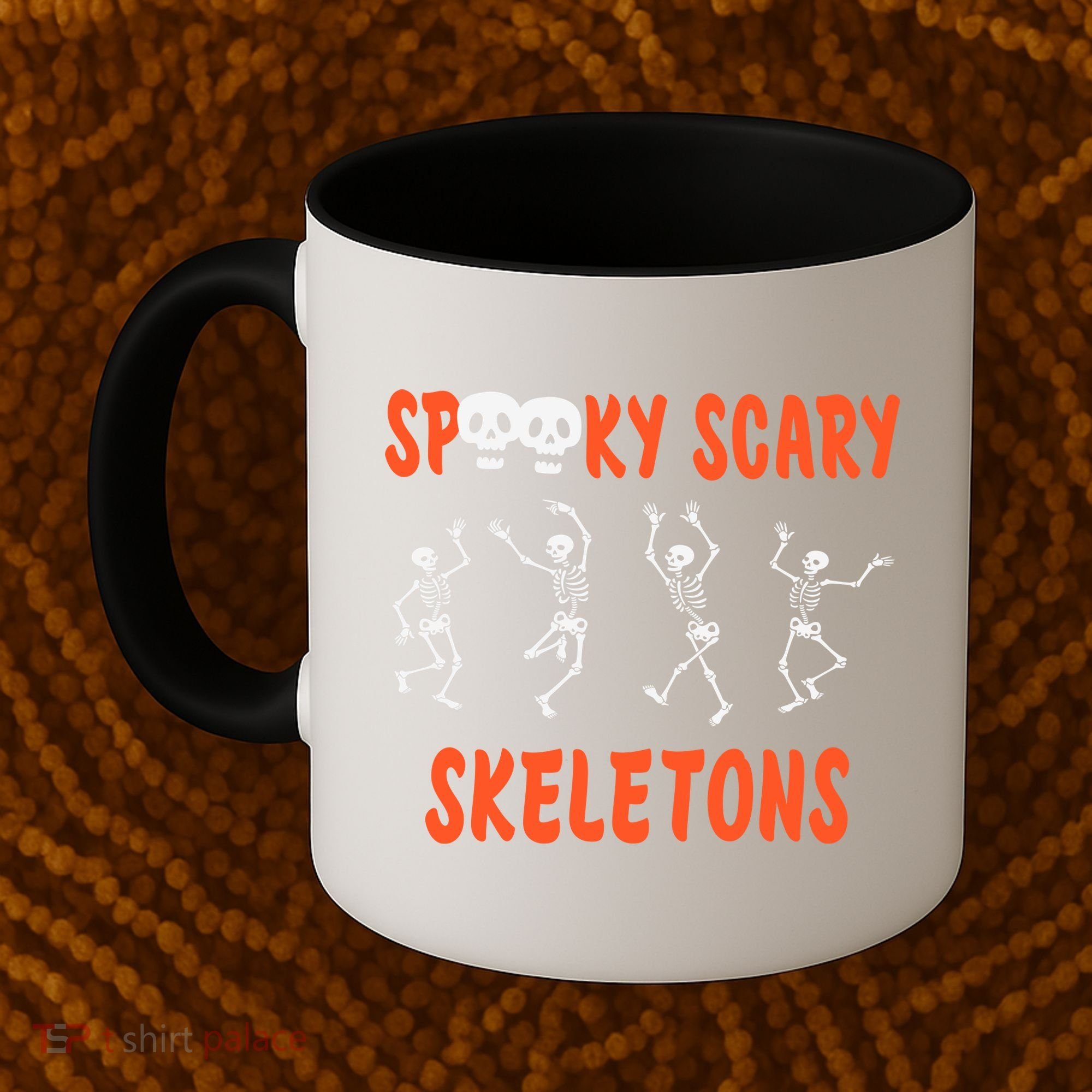 Spooky Scary Skeletons Dance Halloween Day Coffee Mug