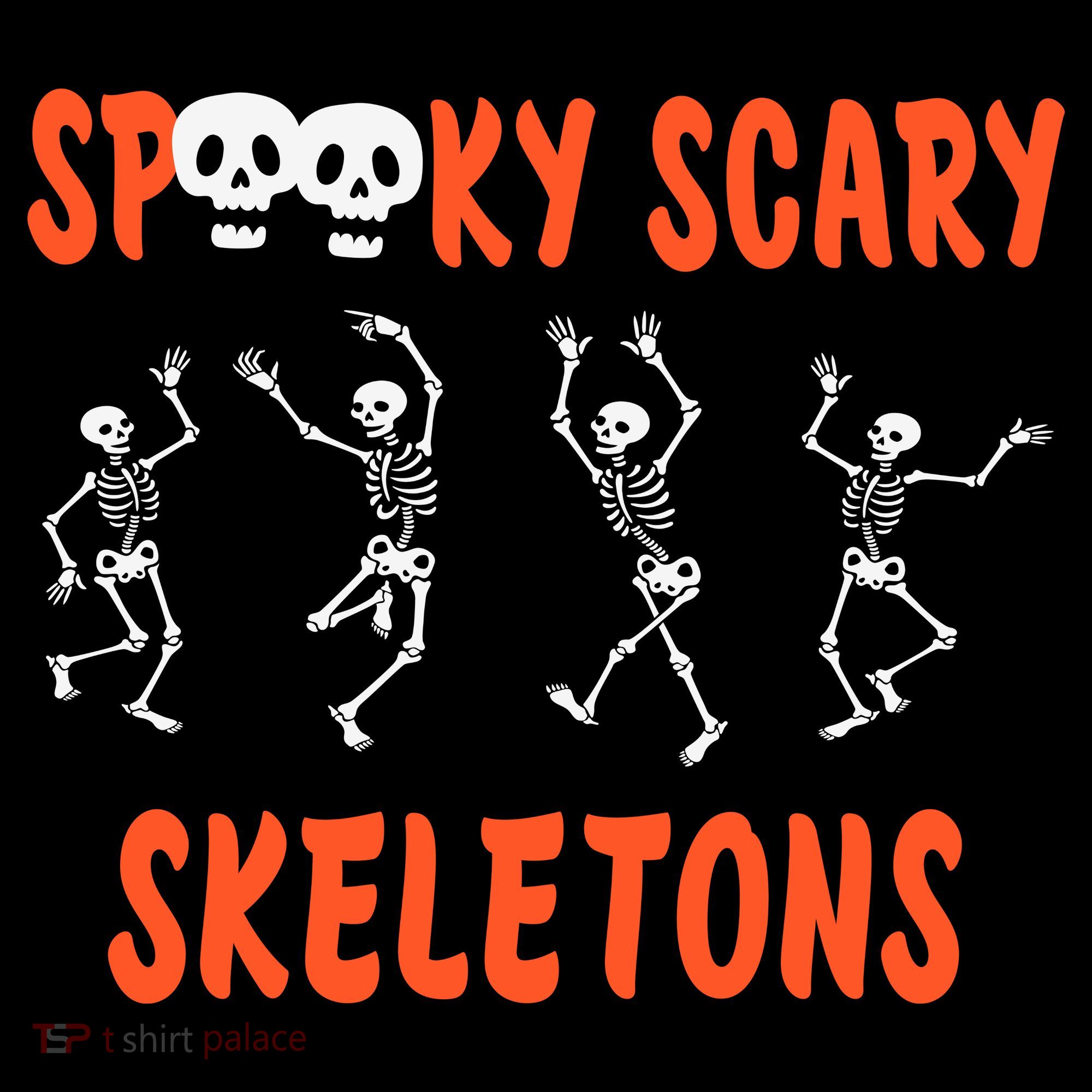 Spooky Scary Skeletons Dance Halloween Day Coaster