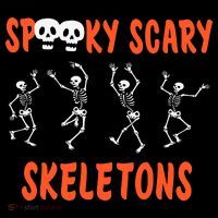 Spooky Scary Skeletons Dance Halloween Day Women's Hoodie thumb 2