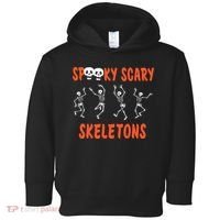 Spooky Scary Skeletons Dance Halloween Day Toddler Hoodie thumb 0
