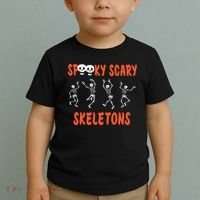 Spooky Scary Skeletons Dance Halloween Day Toddler T-Shirt thumb 2