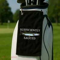 Sufficiently Sauced Golf Towel thumb 2