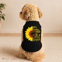 She Sunflower Sunshine Mixed With A Little Hurricane Gift Doggie Tank thumb 2