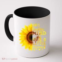 She Sunflower Sunshine Mixed With A Little Hurricane Gift Coffee Mug thumb 0