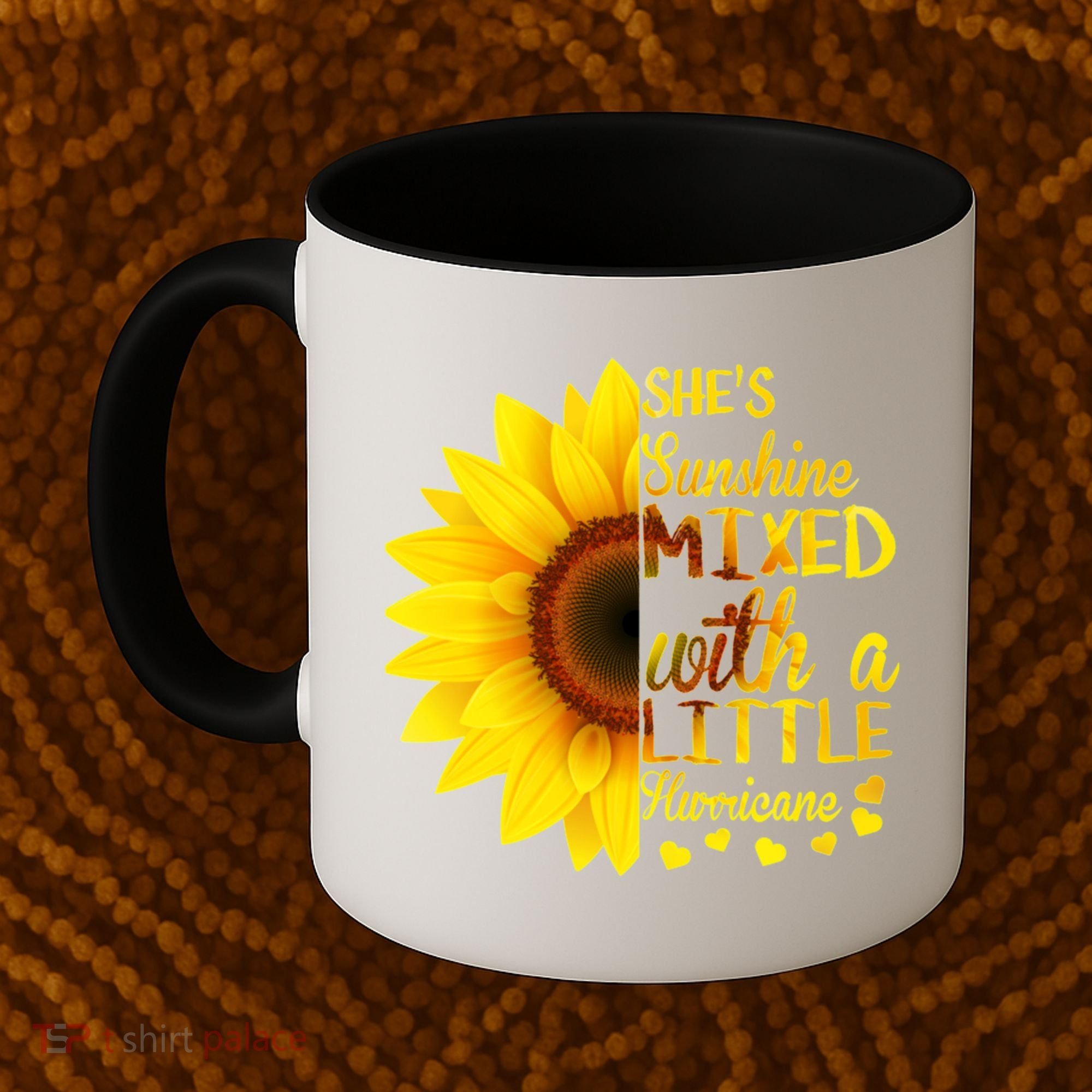 She Sunflower Sunshine Mixed With A Little Hurricane Gift Coffee Mug