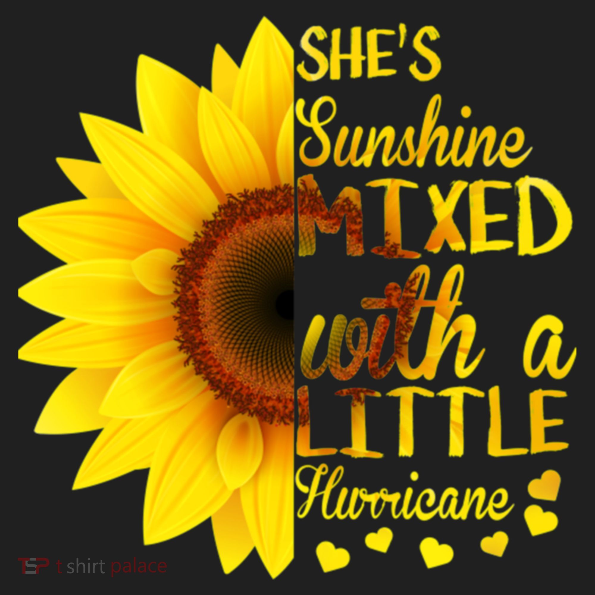 She Sunflower Sunshine Mixed With A Little Hurricane Gift Beanie
