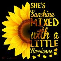 She Sunflower Sunshine Mixed With A Little Hurricane Gift Women's Hoodie thumb 2