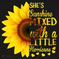 She Sunflower Sunshine Mixed With A Little Hurricane Gift Ornament thumb 1