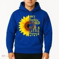 She Sunflower Sunshine Mixed With A Little Hurricane Gift Hoodie thumb 2