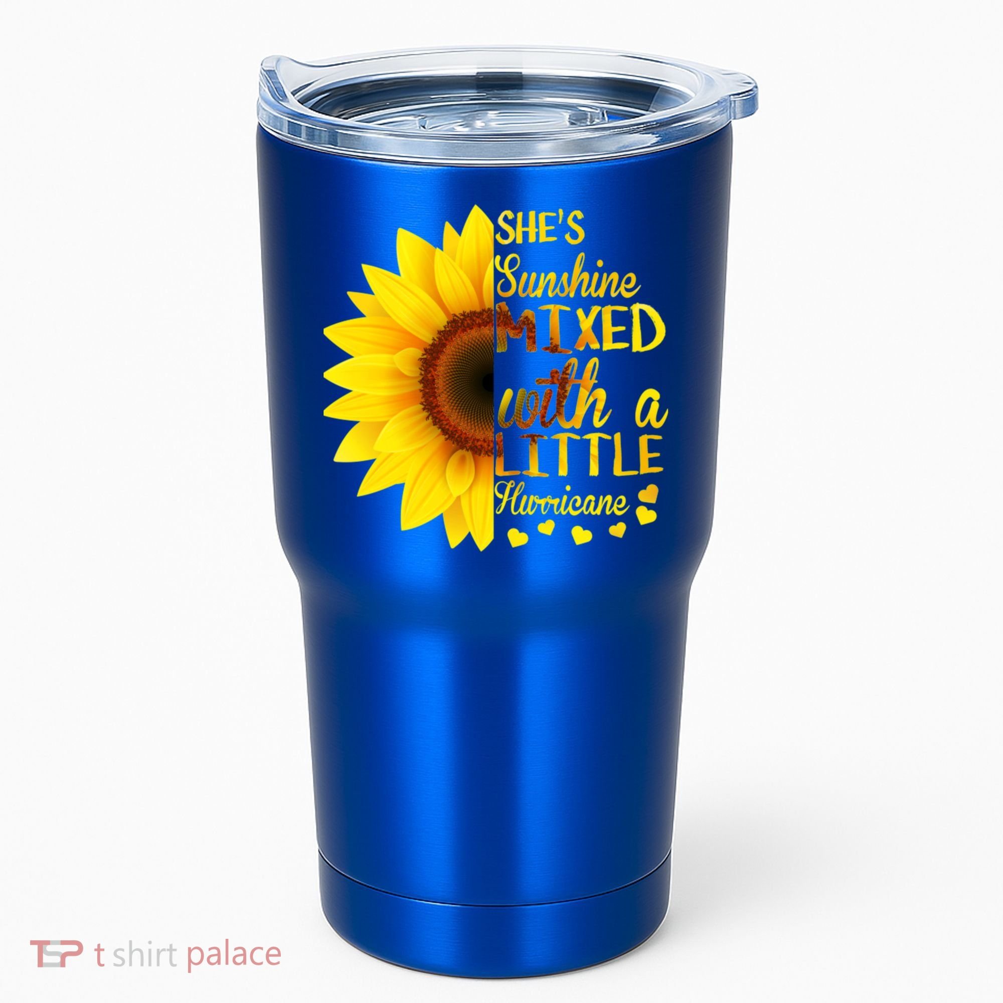 She Sunflower Sunshine Mixed With A Little Hurricane Gift Tumbler