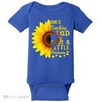She Sunflower Sunshine Mixed With A Little Hurricane Gift Baby Bodysuit thumb 0