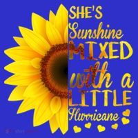 She Sunflower Sunshine Mixed With A Little Hurricane Gift Baby Bodysuit thumb 2