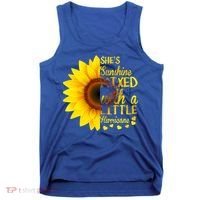 She Sunflower Sunshine Mixed With A Little Hurricane Gift Tank Top thumb 0