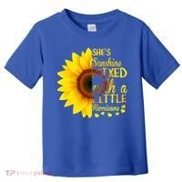 She Sunflower Sunshine Mixed With A Little Hurricane Gift Toddler T-Shirt thumb 0