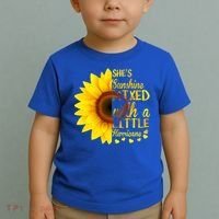 She Sunflower Sunshine Mixed With A Little Hurricane Gift Toddler T-Shirt thumb 2