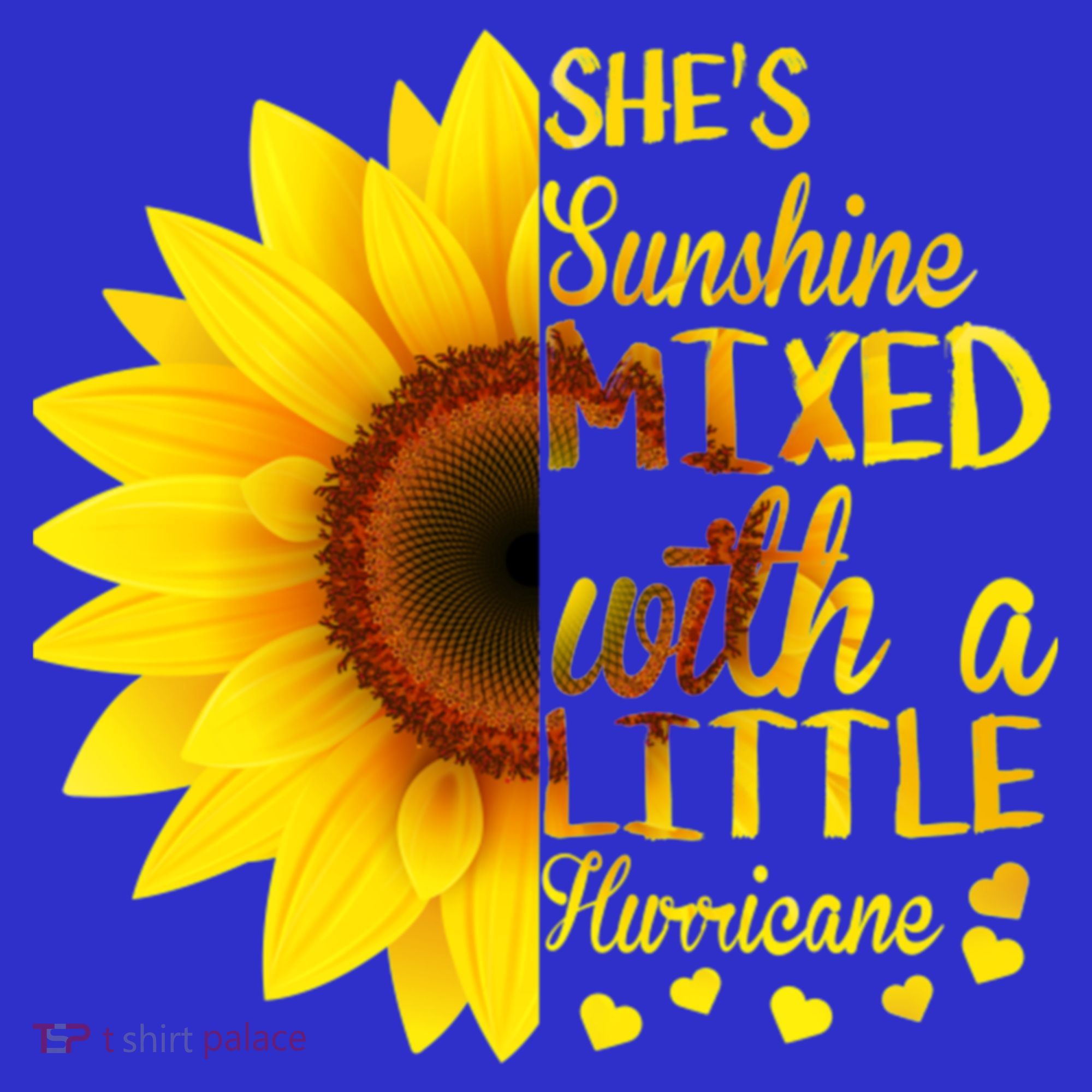 She Sunflower Sunshine Mixed With A Little Hurricane Gift Visor