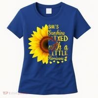 She Sunflower Sunshine Mixed With A Little Hurricane Gift Women's T-Shirt thumb 0
