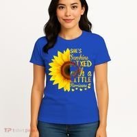 She Sunflower Sunshine Mixed With A Little Hurricane Gift Women's T-Shirt thumb 4