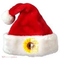 She Sunflower Sunshine Mixed With A Little Hurricane Gift Santa Hat thumb 0
